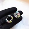 Cercei Dopamină Aur Placat Zircon în Formă de C: Elegant, la modă și rafinat