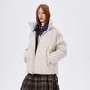 Winter Color Block Two-Piece Patchwork Puffer Jacket - Thick, Warm, Casual Cotton for Couples