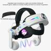 Head Strap Built-In 8000mAh Battery RGB Light For Meta Quest 3 VR Glasses Comfort On-Ear Audio Enhanced Sound Elite Head Strap
