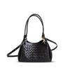 Nuova borsa a secchiello media in pelle di paracadute intrecciata portatile popolare transfrontaliera da sotto l'ascella alla moda borsa a tracolla messenger da donna