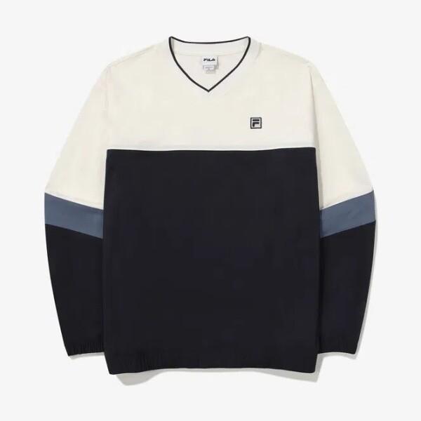 

Fila Colorblock V Neck Sweatshirt Fs2pog3104xswh 100(L)