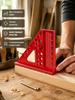Ruler, construction square 110mm x 70mm, plastic