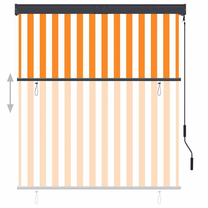 VidaXL Store Roulant d'Extérieur Auvent Rétractable Balcon Balcon Jardin Pergola Terrasse Patio Blocage des UV 145969