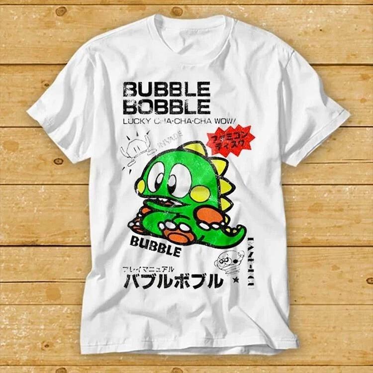 Футболка Bubble Bobble Commodore Amiga C64 Игры Геймер Нерд Игра Топ Футболка 2108 S