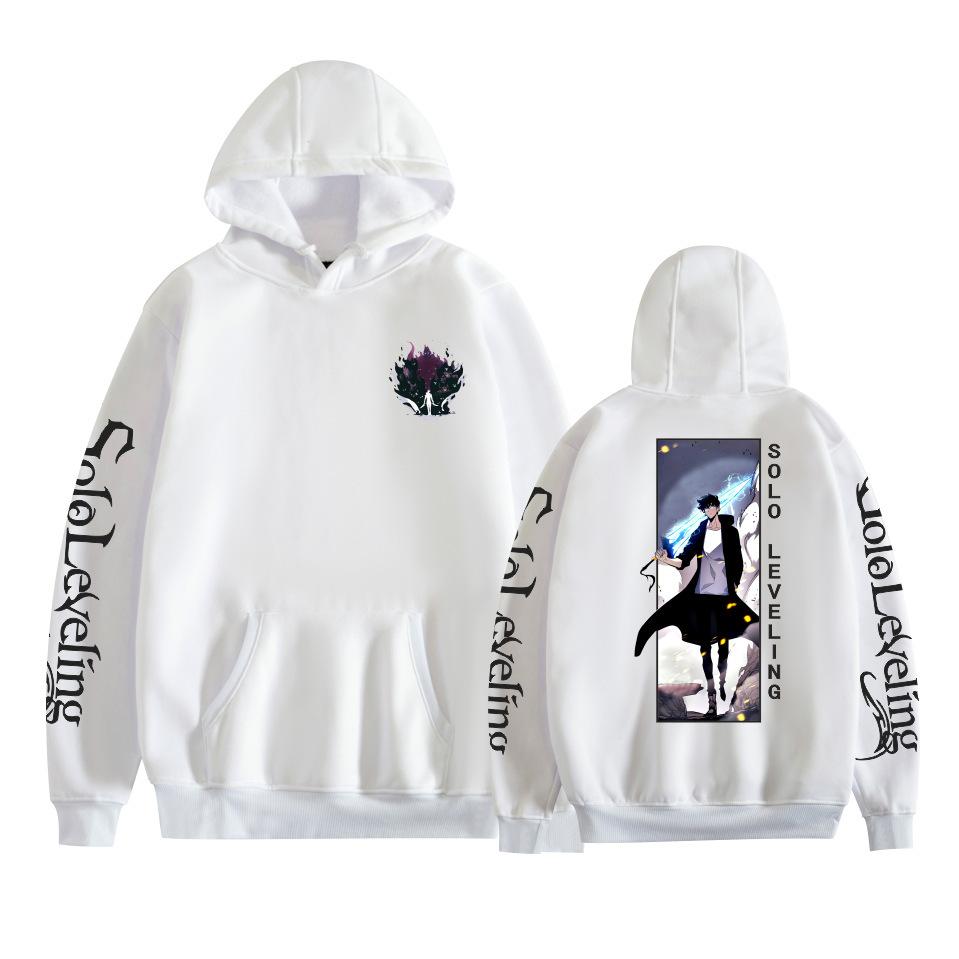 Solo Leveling Anime Printed Men's Fashion Long Sleeve Hoodie Cartoon Sweatshirt