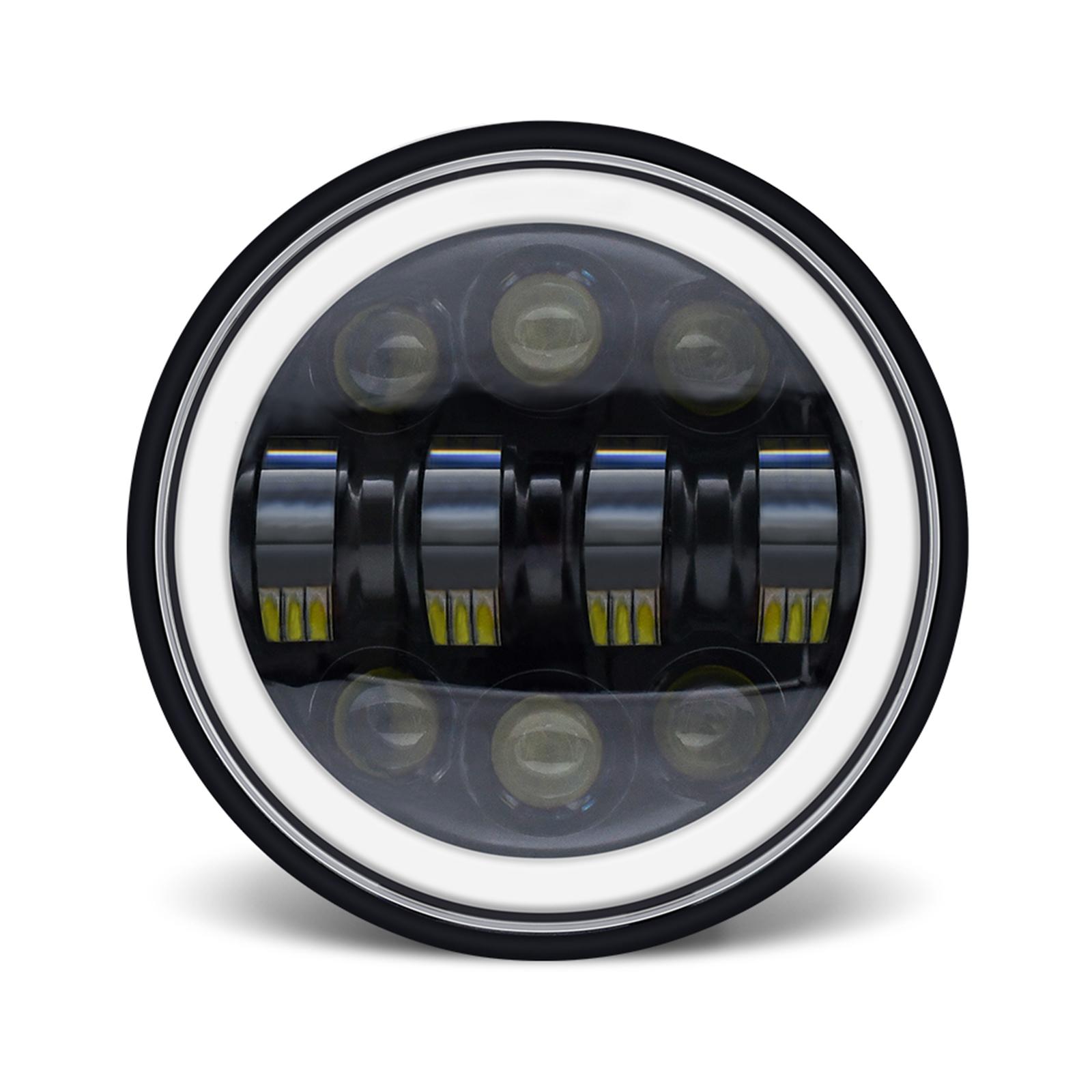 

5-34 5,75-дюймовая светодиодная фара, 1 шт. круглая фара для мотоцикла с сигналом поворота DRL, ближний свет, высокий свет чёрный