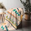 Geometric Tribal Pattern Blanket Aztec Inspired Throw Blanket Colorful Geometric Sofa Blanket Home Decor Gift for Women