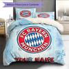 Custom Name FC Bayern München Pattern Bedding Quilt Set  Home Decoration  Gift (1 * duvet cover + 2 * pillowcase  without core)
