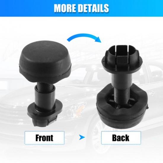 Car Hood Stop Cushion Bumper Rubber TWO  for Ford Focus 2012-2013 Black