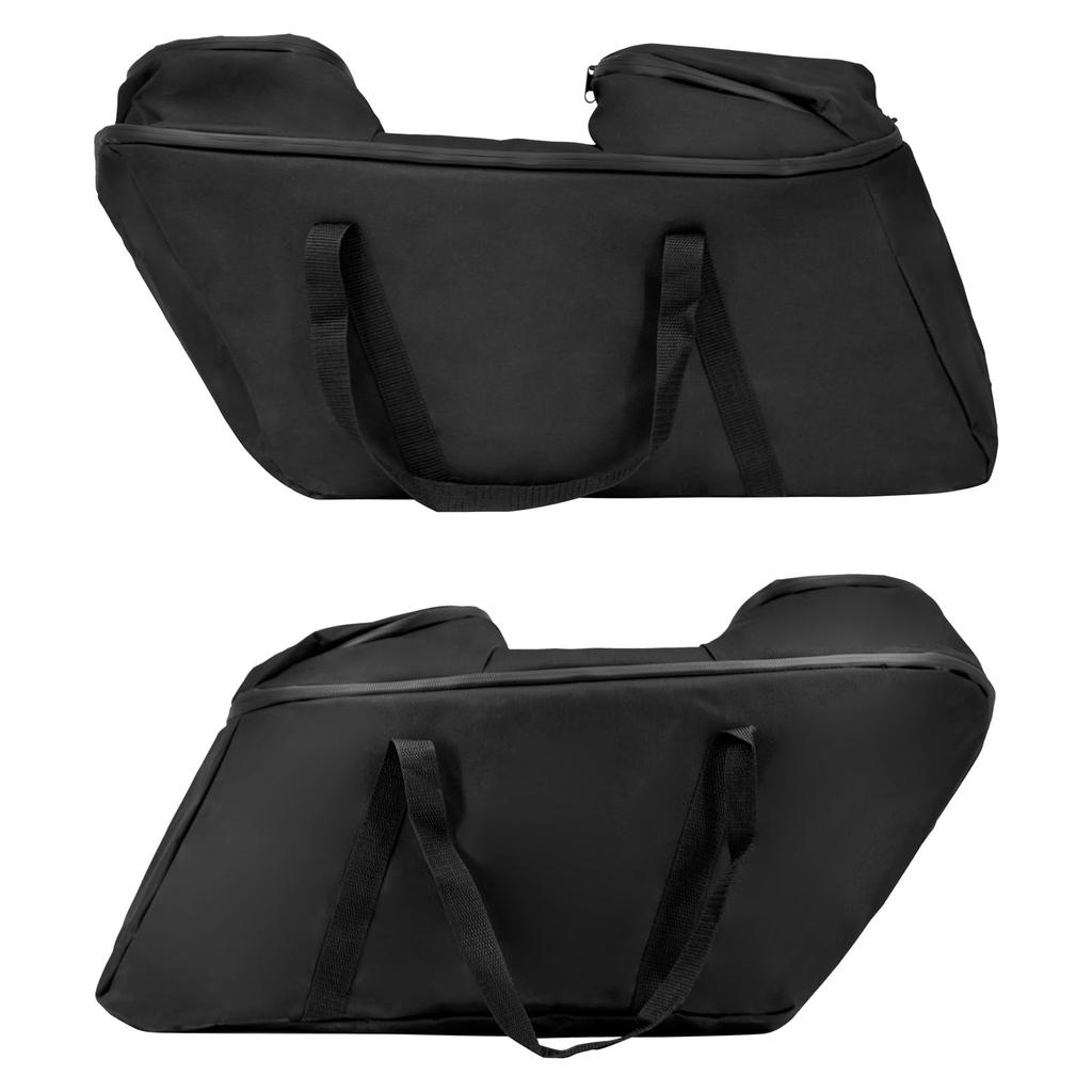 HCmotorku Motorcycle Side Large Capacity Side Box Luggage Small Item for Harley Electra Road Road Street Black Bag, Bag, Liner, Storage, Touring,