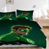 3pcs Green Lantern Duvet Cover Set, 1 Duvet Cover + 2 Pillowcases (No Insert), High-Definition Print for All Seasons,Durable yy251103005