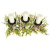 Easter Candle Holder 3-Tray Spring Metal Colorful Egg Desktop Decoration Table Iron Candle Holder Decor For Dining Living Room