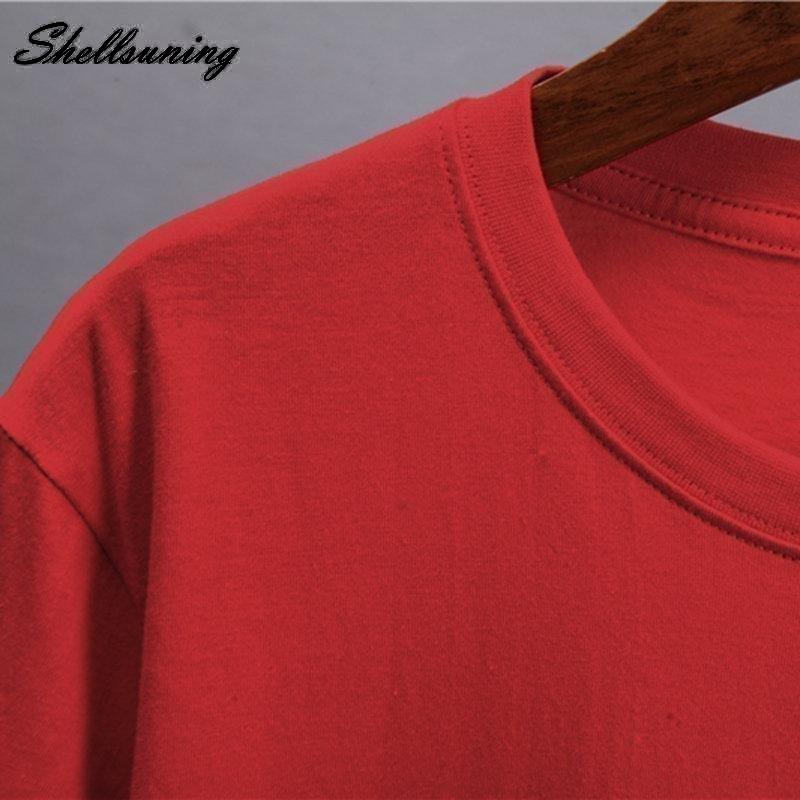 Shellsuning T-shirt stampate con lettera per donna T-shirt basic oversize a maniche corte estive Casual O-collo in cotone Abbigliamento Femlae Top gotici coreani