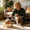 Sisal Cat Scratching Board Cat Claw Grinding Ball Durable Cat Tree Cat Interactive Toy for Small Medium Large Kitten Bunny