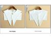 Preppy Navy Collar Sleeveless Button-Up Dickey Shawl