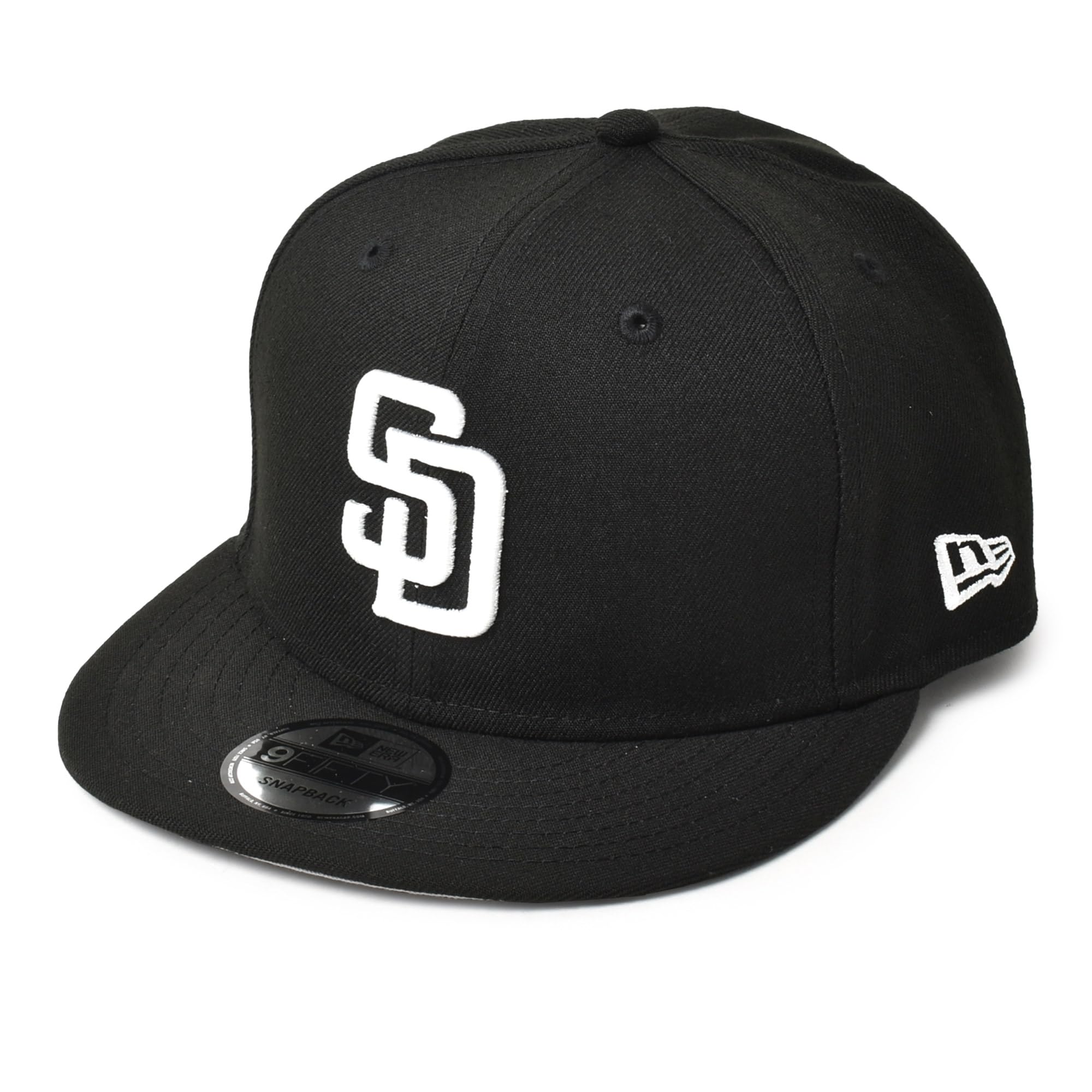 New Era BASIC SNAP 9FIFTY OSFM Black and White Cap, Padres,