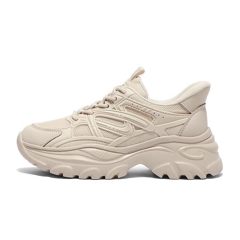 SENDA Women s Chunky Platform Casual Sneakers 36