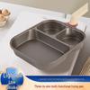 Yiya Lu Titanium Ceramic 3-in-1 Breakfast Pan for Steak, Eggs, and Burgers