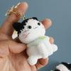 Funny Kitten Doll Crochet Keyrings Handmaking Crochet Cat Doll Keychain For Bag Pendant Kawaii Kitten Keychain Creative Gifts