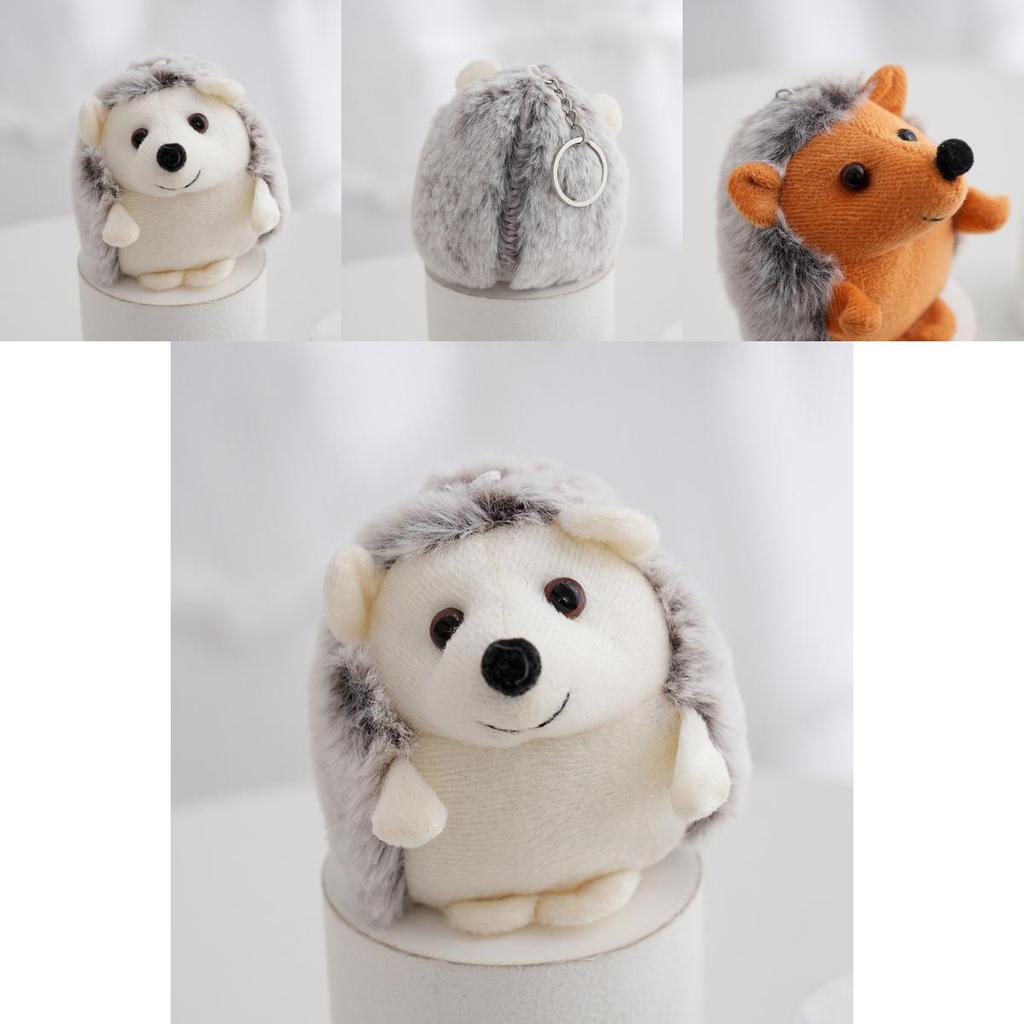Adorable Hedgehog Plush Toy Keychain Soft Stuffed Animal Backpack Charm Cute