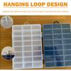 Praktische 24 Grids Fach Kunststoff Lagerung Box Schmuck Ohrring Perle Schraube Halter Fall Display Organizer Container