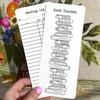 Reading Challenge Reading List Marker Cards Book Notecards Book Tracker Bookmark  Reading Lover