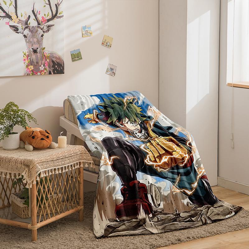 My Hero Academy Series Flannel Blanket 3D Printed Sofa Blanket Thickened Blanket Batch