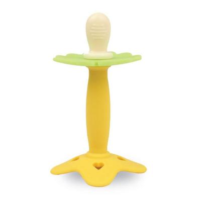 Perfection Fruit and Vegetable Teether Nipple, Teether + Case, Soother (yellow + Green), 1 Set, Korean Baby Products