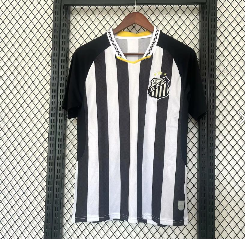 2526 Thai Football Fan Jersey Santos Marseille America Mallorca Short-sleeved Quick-drying T-shirt New La Liga