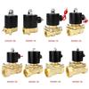 Electric Brass Solenoid Valve 1/4" 3/8" 1/2" 3/4" 1" 2" Normally Closed Normally Open Valve for Water Oil Air 12V 24V 220V 110V