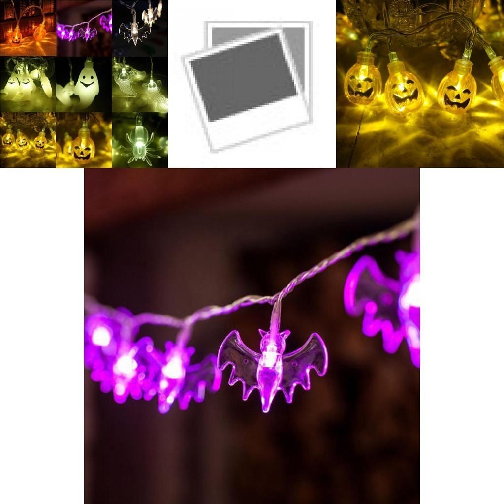 Bezaubernde Halloween LED Lichterketten mit skurrilen Kürbissen, Spinnen und Skeletten für festliche Fensterdekoration