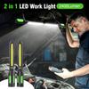 Magnetic Base Mechanic LED Work Light 2400LM LED COB Charging Light Work Light Bar  Portable Use