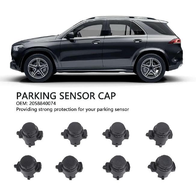 8PCS Parking Sensor Cover Cap 2058840074 for C300 C400 C43 C450 C63 CLS450 E300 GLE450 GLS550 GLS63