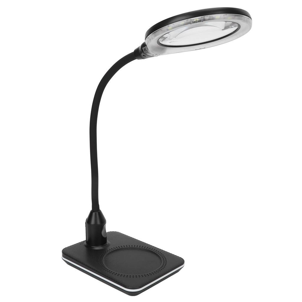 Magnifying Lamp 3X Primary 10X Secondary Dimmable LED USB Port Foldable Gooseneck Widely Used