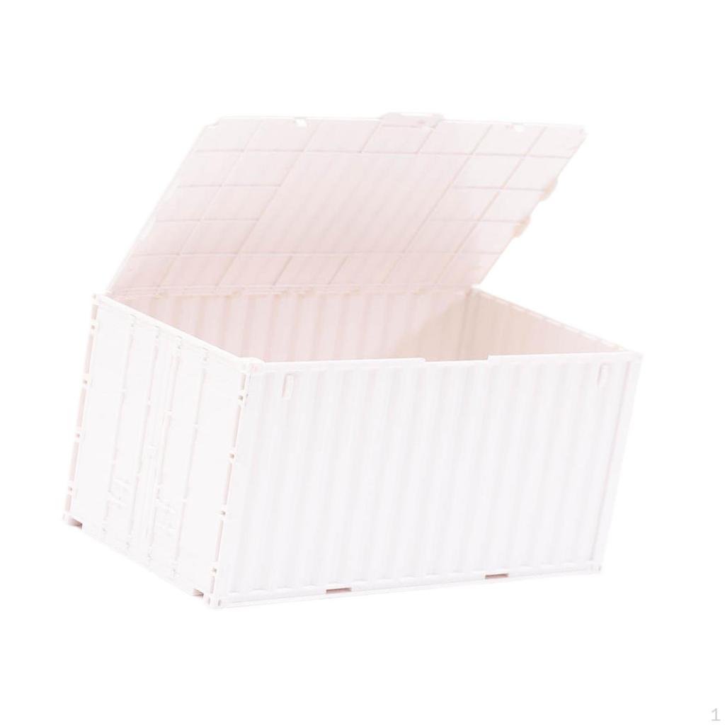 Mini Desktop Storage Box Shaped Like A Container, Large Capacity, Practical And Unique, with