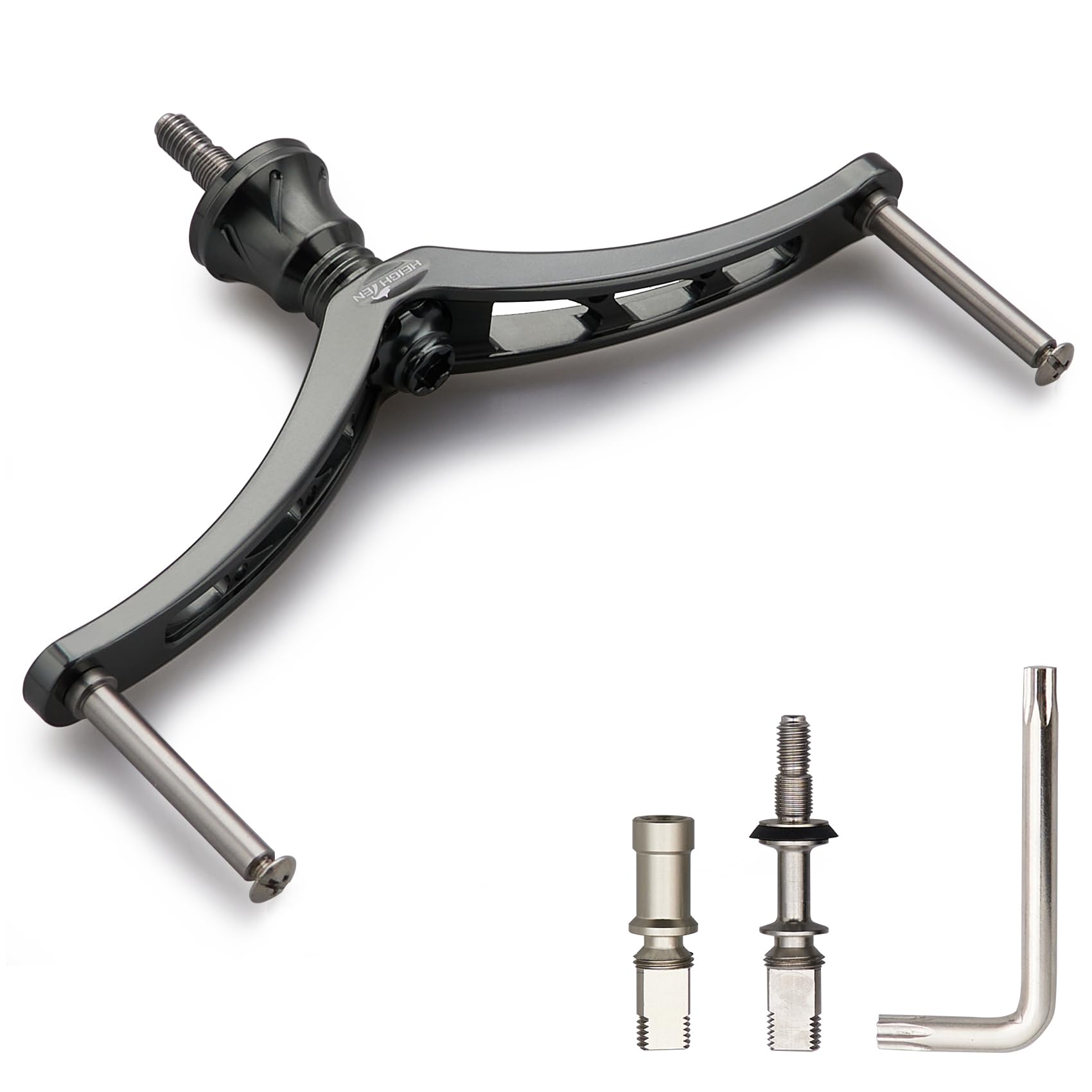 

Рукоятка катушки HEIGHTEN для универсальных спиннинговых катушек Shimano и Daiwa Темно-серый 80/92/95/98/110 мм (Нет ручки) (110мм - (22СТЕЛЛА/23ЭЙРИТИ)) (103)