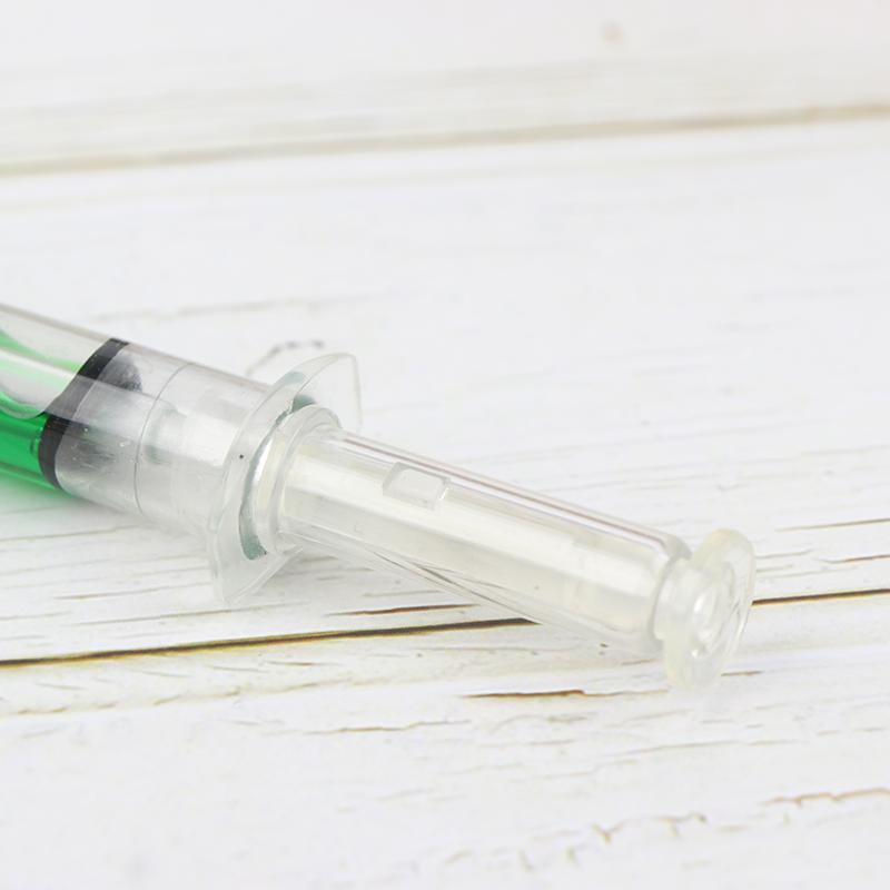 1Pcs Injection Type Ball Point Pen Liquid Pen School Supplies Nurse Syringe Pen