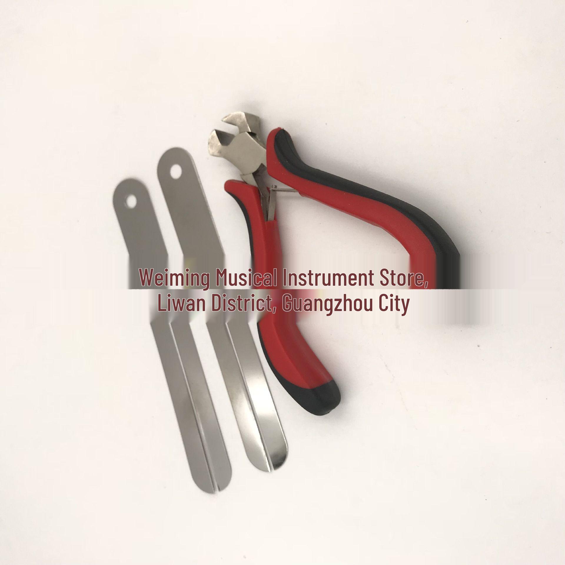 Guitar String Cutters, Fret Pliers & Spacers: String Changing Tools & Accessories Red Pliers + 1 Pair Long Spacers