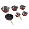 Thick Stainless Steel Cookware Set Multifunctional Frying Pans Milk Pans Saucepans Set Kitchen Cooki