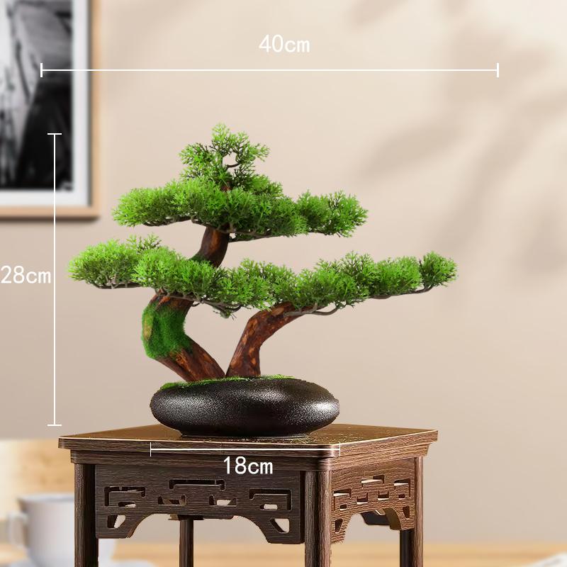 Simulation fake tree bonsai home living room Chinese sand table hotel porch landscaping decoration green plant ornaments