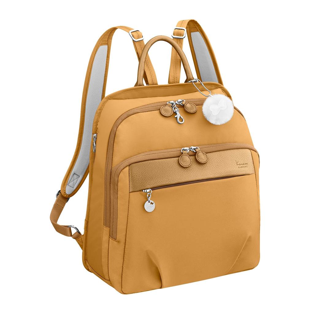 Rucksack with Pocket Ladies A4 Size Multifunctional Orange [Kanana Project] PJ1-4th Anti-Virus No.67645