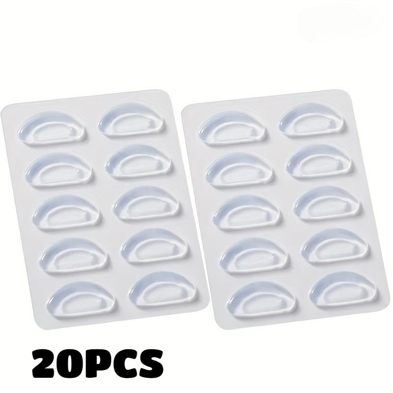 40pcs Nose Pads Super Sticky Anti Slip Eyeglass Soft Silicone Adhesive Glasses Nose Pads for Plastic Frame Glasses Sunglasses