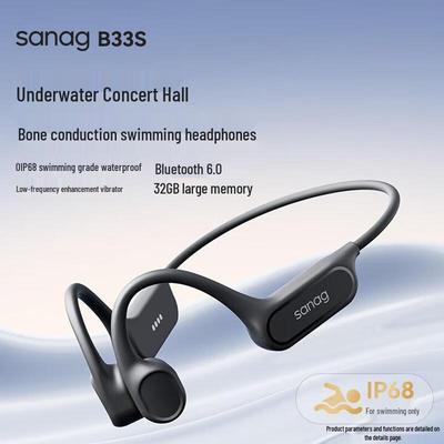 SainSonic B33S Bone Conduction Waterproof Bluetooth Headset