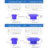 1:2 Nylon Bevel Gear 1M 15/30 20/40 Teeth 90 Degree Plastic Spur Bevel Gear BULE