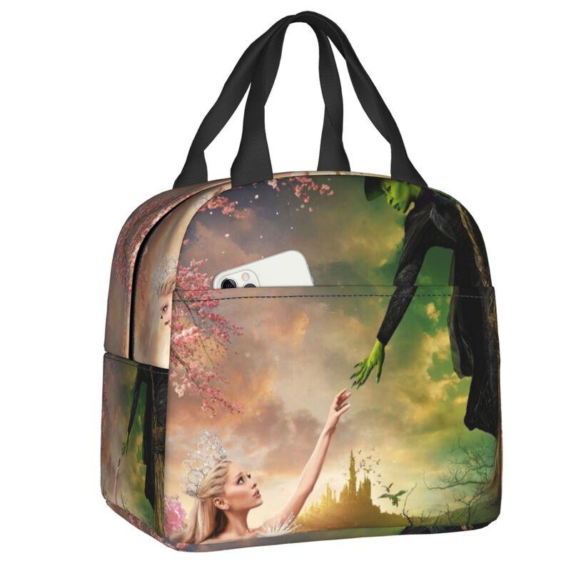 Custom W-Wickeds Hot New Thermal Insulated Lunch Bag Women Music Moive Portable Lunch Tote for Outdoor Picnic Storage Food Box