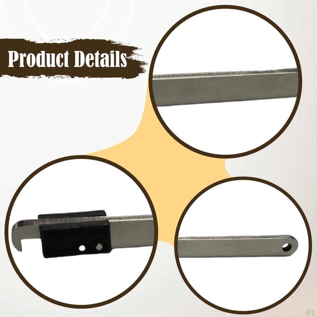 Flute E Key Wrench 4 inch Portable Compact Sturdy Professional Repair Tool Stainless Steel for