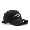 Baseball Cap Four Seasons Washed Denim Embroidery Hat Men and Women NEW YORK Cotton Fashionable Couple Relaxation Peaked Cap