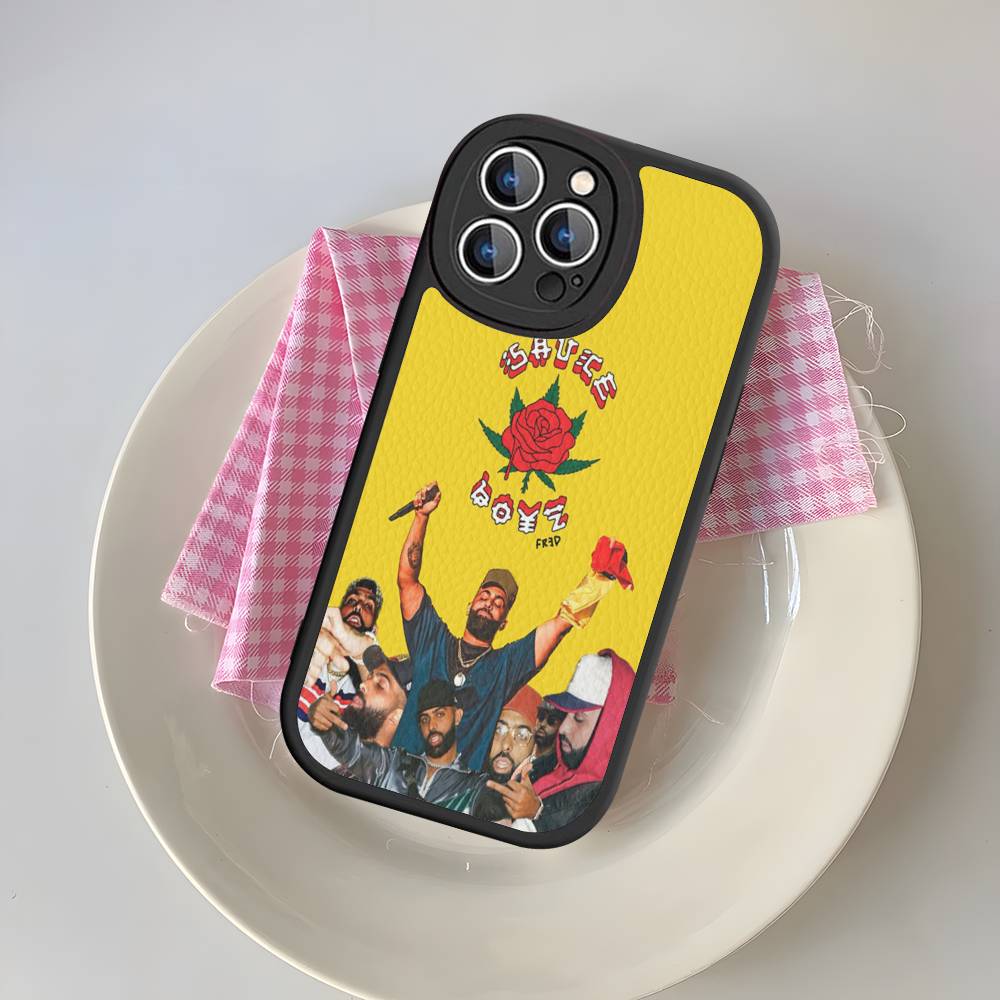 

E-Eladio C-Carrion Sauce Boyz Leather Phone Case For IPhone 16 16e 15 14 13 12 11 Pro Max Plus Mini Cover iphone 11 pro