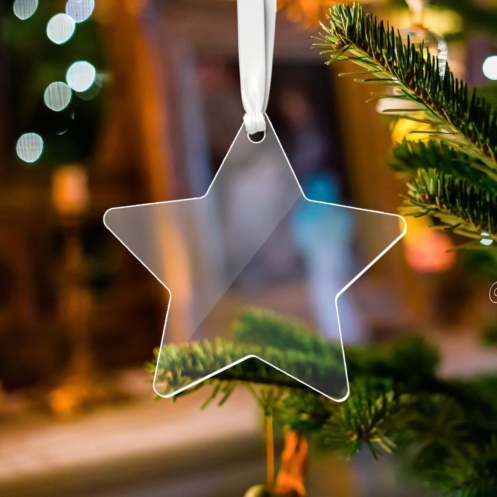 Decorative Snowflake-Patterned Perforated Blank Transparent Acrylic Sheet for Holidays