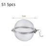 1/3/5Pcs Tea Infuser Stainlesss Steel Mesh Tea Ball Tea Strainers Tea Infuser Strainer Filters For Loose Tea Herbal Spices